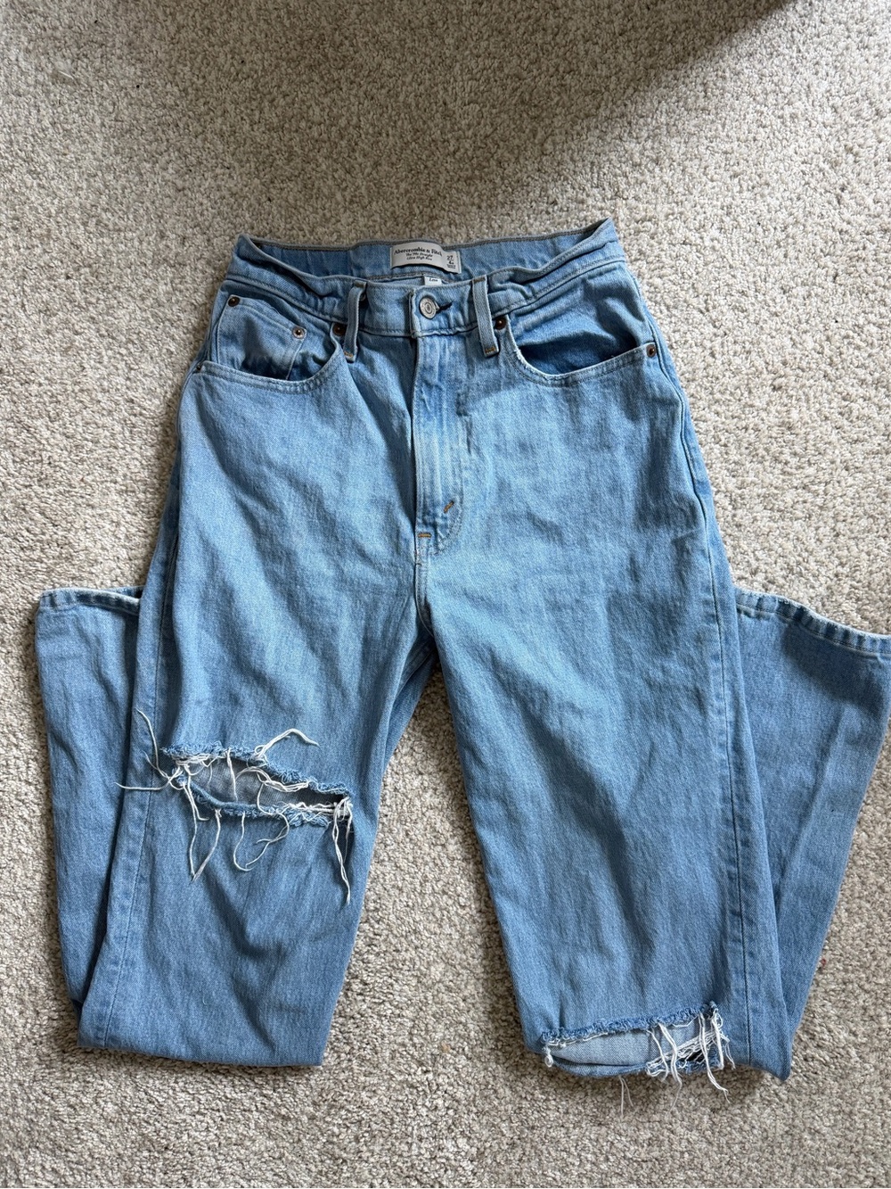 Abercrombie & Fitch 90s Straight Leg Curve Love Jeans
